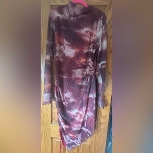 SHEIN Curve Long Sleeve Bodycon Dress